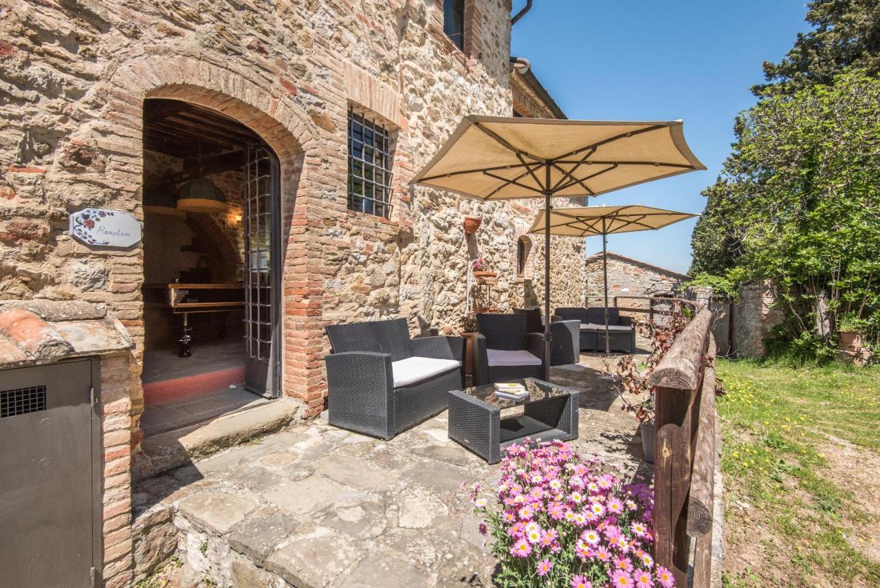 Ferienwohnung Casale Rosennano - Loggia Exterior foto